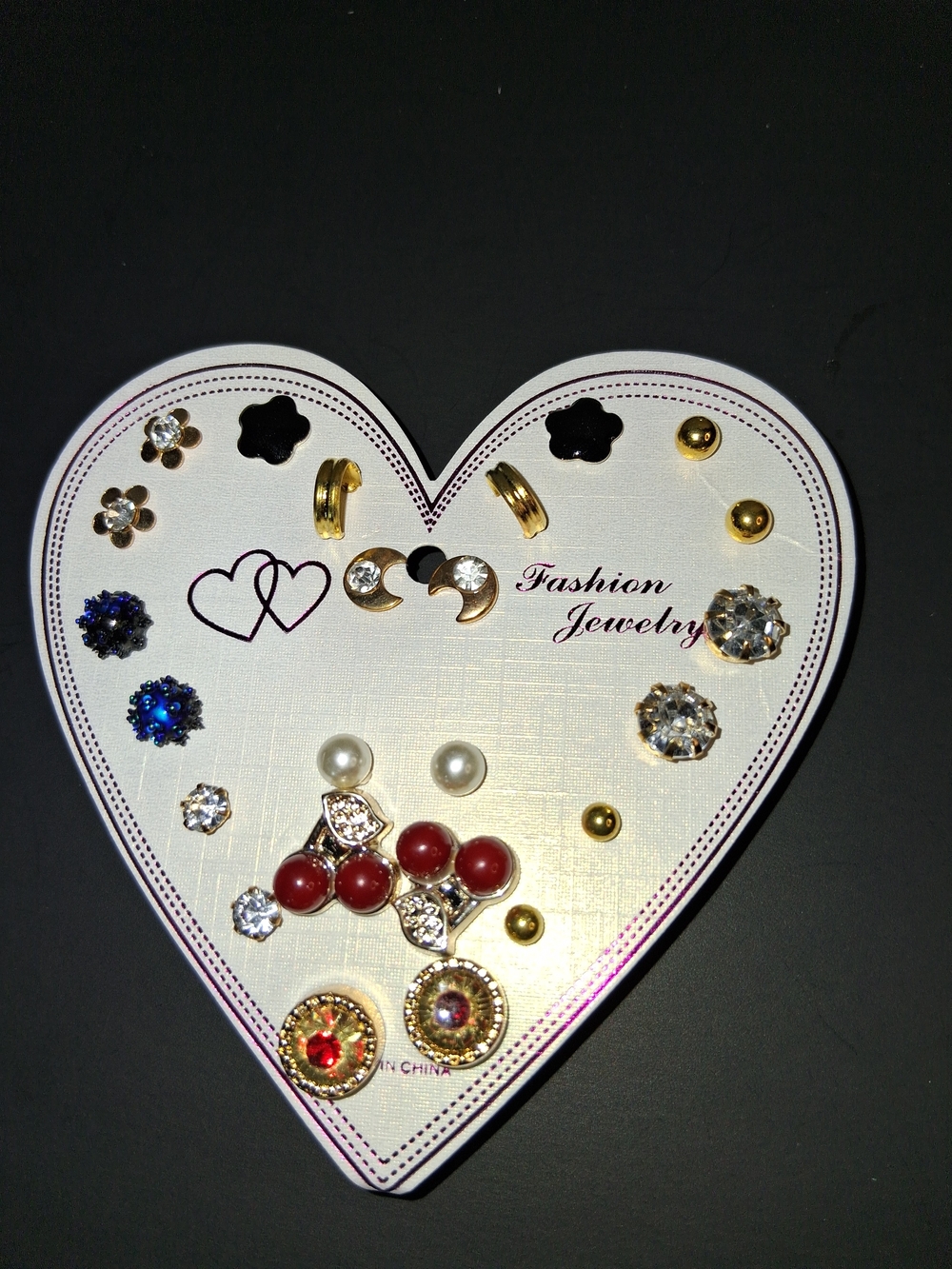 12 Pairs Of Fashion Earrings